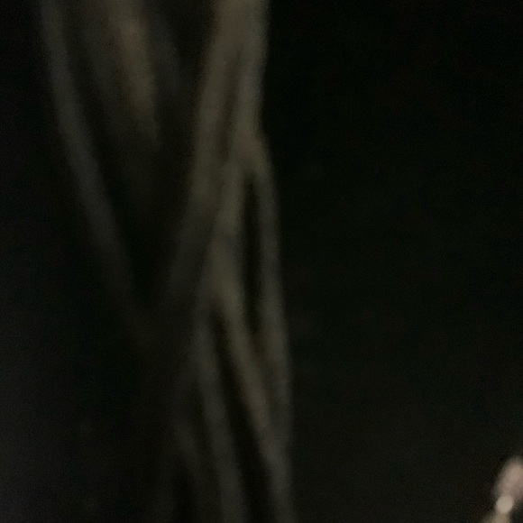 J#7 Classy Silver Necklace with Satin Cords and Silver/Gold Black Bracelet. - Picture 5 of 8